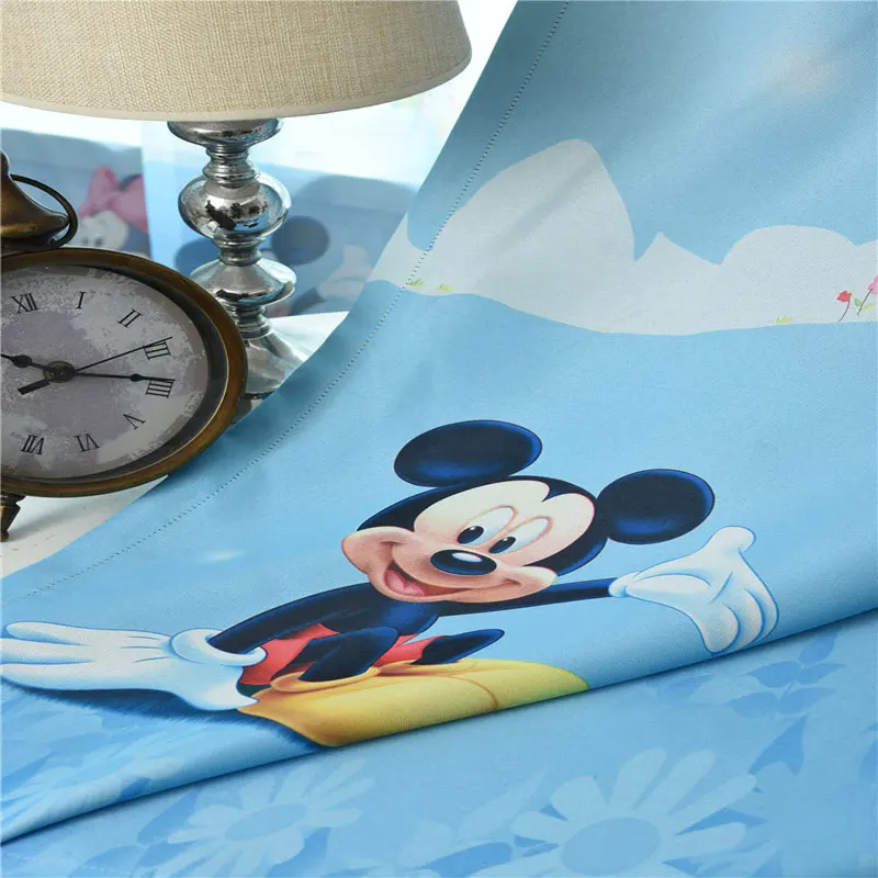 Гостиная детская спальня мультфильм Микки Маус Тюлевая занавеска с рисунком