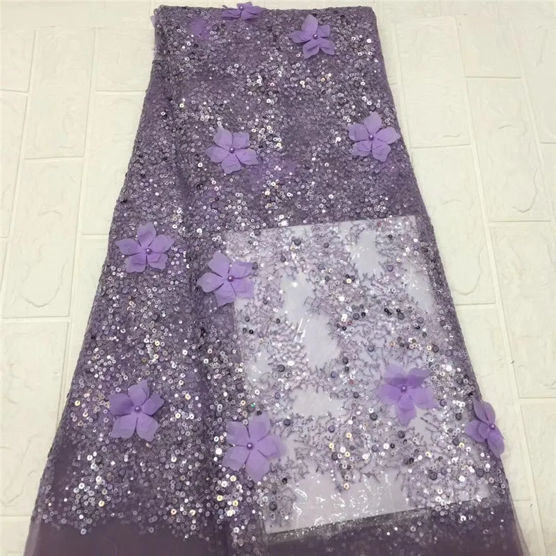 Африканское 3d цветочное вышитое Тюлевое кружево африканская кружевная ткань 2020