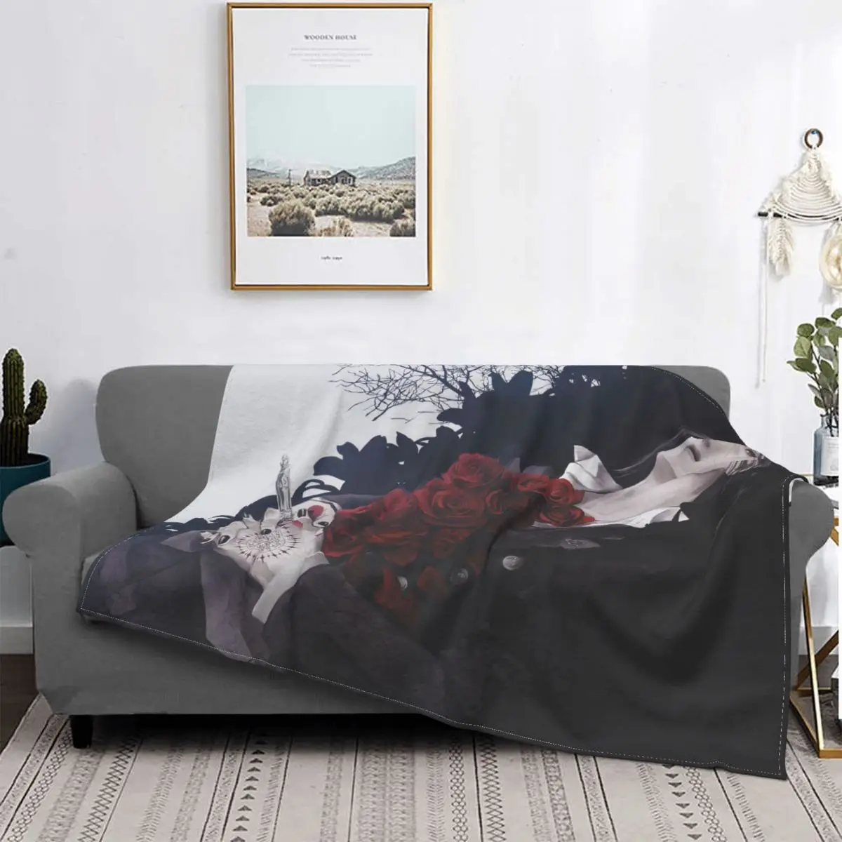 

Флисовое одеяло черного Батлера с Аниме Манга Себастьян, индивидуальное одеяло для дома, гостиницы, дивана, 150*125 см, плюшевое тонкое одеяло