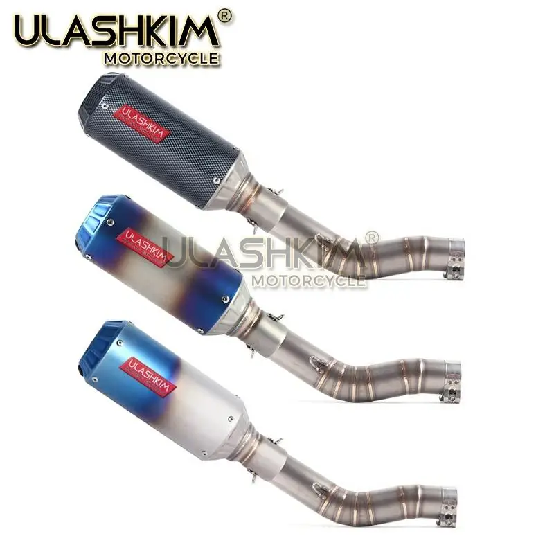 Мотоцикл Полная система глушитель выхлопной трубы среднего звена скольжения для