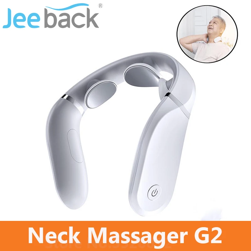 Массажер шейного отдела Jeeback G2 TENS Pulse с инфракрасным подогревом забота о здоровье