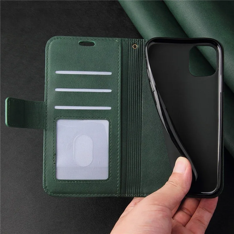 

Leather Wallet Card Slot Change Phone Case For iPhone 12 Pro Max 12 Mini 12 Pro 11 Pro Max 6S 6 7 8 Plus X XS XR XS Max cover