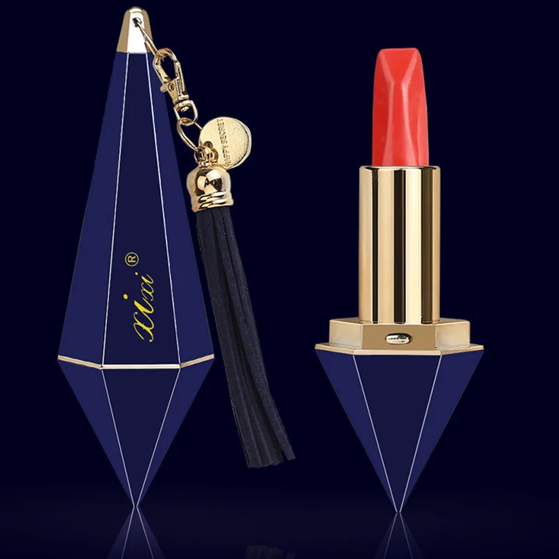 Водостойкая Алмазная брендовая Косметика красная матовая помада для губ