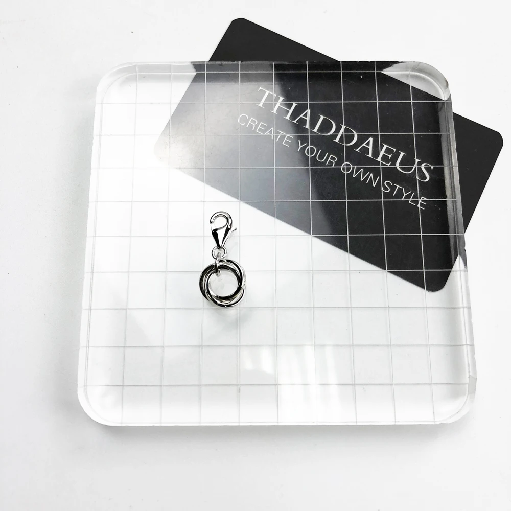 Женское колье из серебра 2019 пробы с подвеской петлей|Ювелирные шармы| |