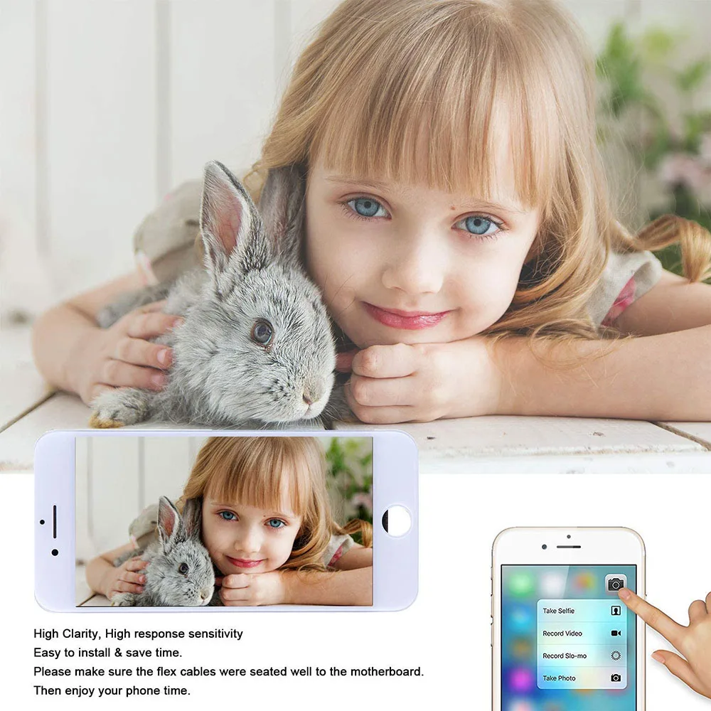 Для iPhone 8 8Plus сменный экран Новый ЖК-дисплей в сборе дигитайзер без битых пикселей