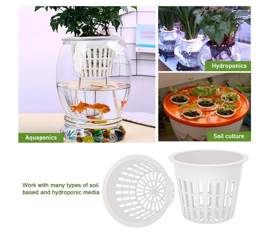 25 шт. гидропоники колонизации сетки почвы Гидропоника культуры веревка из хлопка