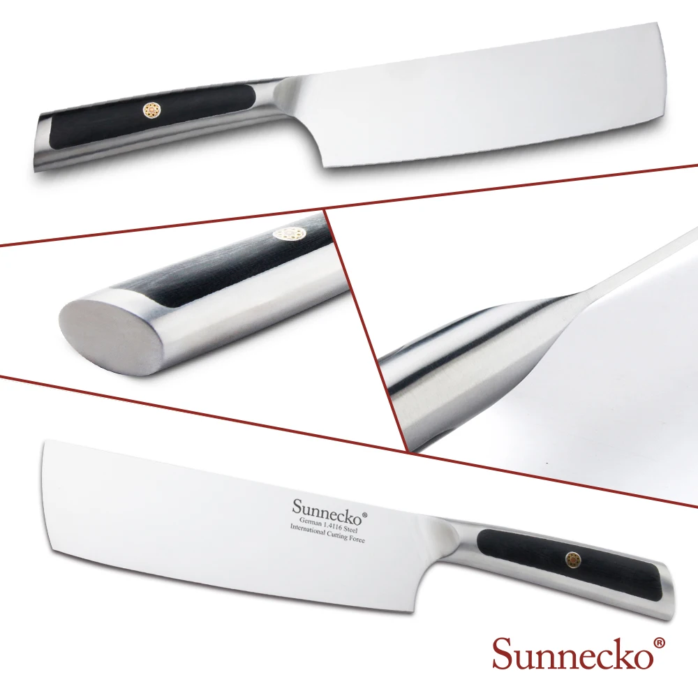 Нож мясника SUNNECKO из нержавеющей стали острый кухонный инструмент с лезвием 1 4116