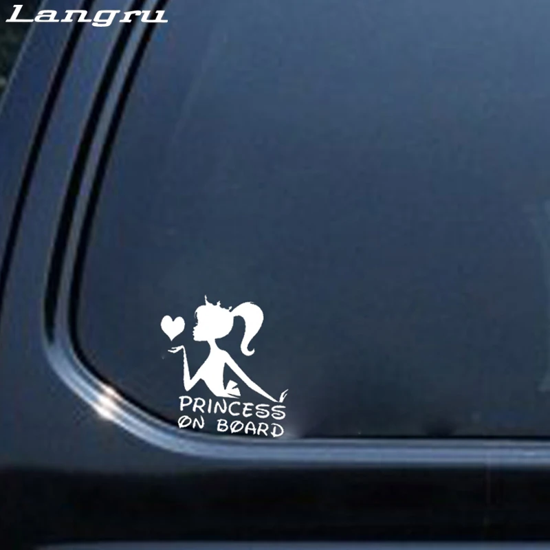 Новый стиль принцесса на борту ребенок Корона Наклейка виниловая Автомобильная
