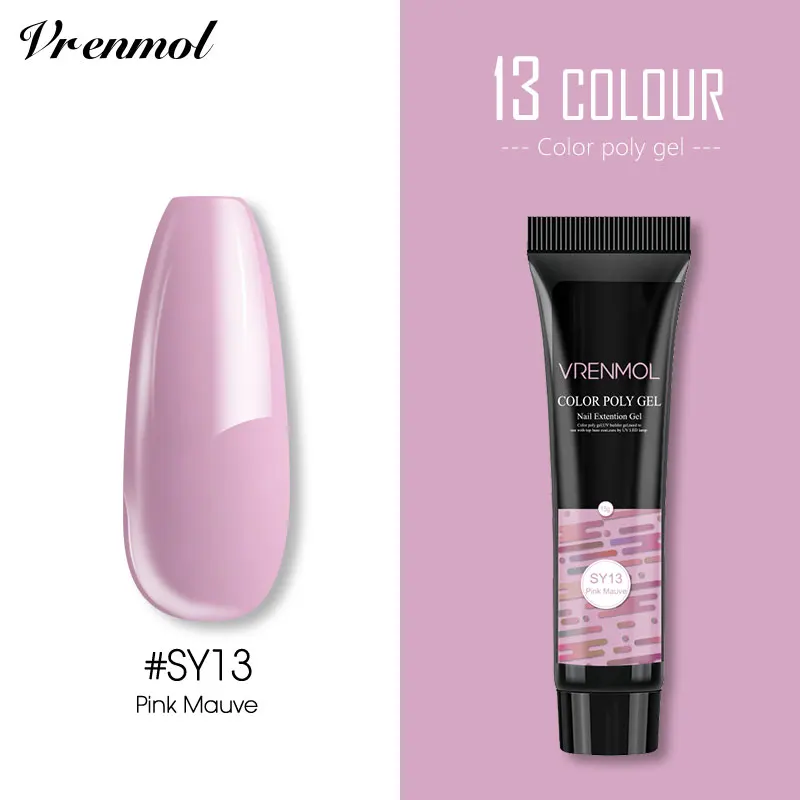 15G SY13 Vrenmol, 15 г, акриловый цвет, полигель для наращивания пальцев, Гель-лак для ногтей, замачиваемый, УФ, камуфляж, строительный гель для ногтей, Гель-лак - Color: 15G SY13