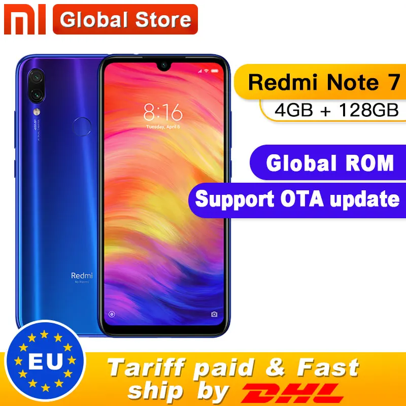 Глобальный Встроенная память Xiaomi Redmi Note 7 4GB 128GB смартфон S660 Octa Core 4000 мАч 6 3