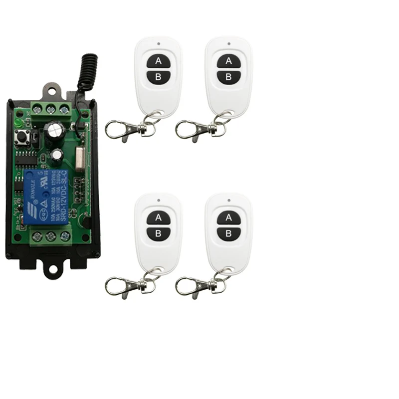 

315 433 MHz Universal Wireless Remote Control Switch DC 9V 12V 24V 1 CH Relay Receiver Module RF Remote Transmitter
