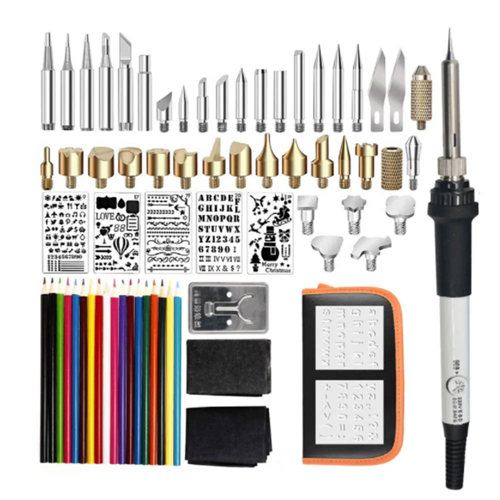 Комплект для выжигания из дерева сделай сам 72 шт. теплопередающая тыква