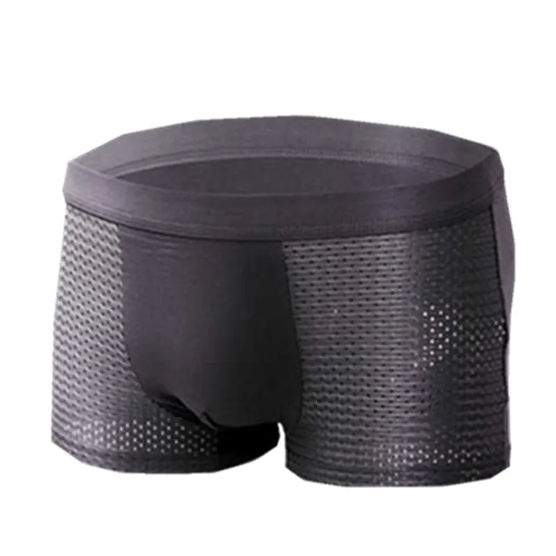 

4pcs/Lot Men's Panties Male Underpants Man Pack Shorts Boxers Underwear Slip Homme Calzoncillos Bamboo Hole Large Size 6XL7XL8XL