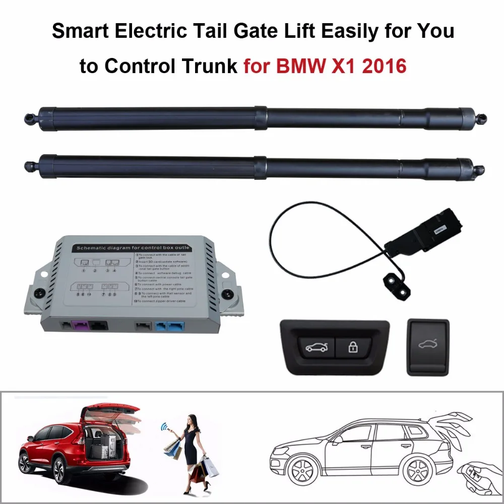 

Автомобильный умный Электрический подъемник для задних ворот для BMW X1 F48 2016, комплект управления высотой, без защемления