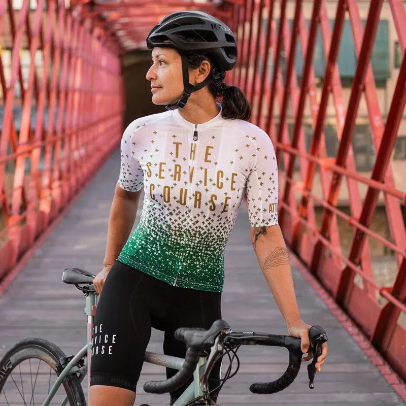 

2021 ATTAQUER cycling jersey suit summer women short sleeves bib shorts maillot ciclismo roadbike bicycle clothing team apparel