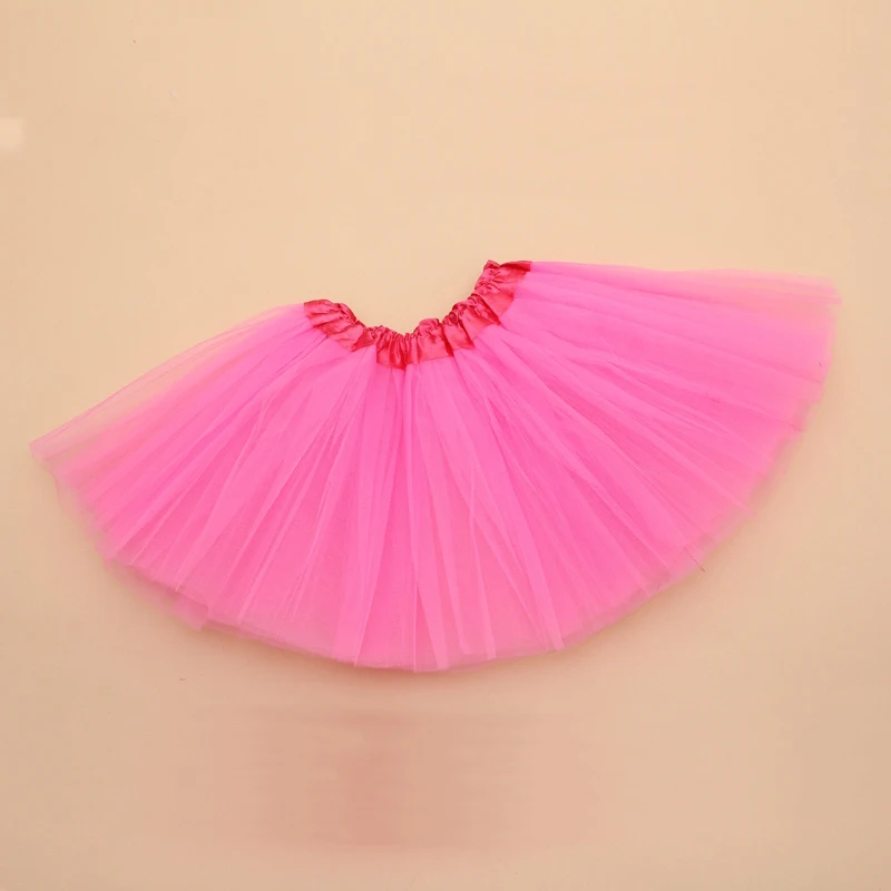 

Baby Girls Tutu Skirt Children Dance Skirt Translucent 3 Layer Net Yarn Beautiful Colors Girls Sport Skirt Length 28CM