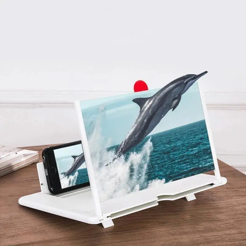 12 дюймов 3D Тонкий складной мобильный телефон усилитель стенд Лучший сотовый