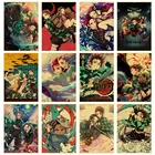 Аниме мультфильм призрак рассекающий плакат аниме персонажи HD печать на стене картины и принты для украшения детской комнаты