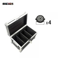 FlightCase with 4pcs F светильник чехол с 4/6/8/10 шт. светодиодный Алюминий сплав светодиодный Par 18x18 Вт RGBWA+ UV светильник ing для диско вечерние бар танцевального зала светильник - Цвет: FlightCase with 4pcs