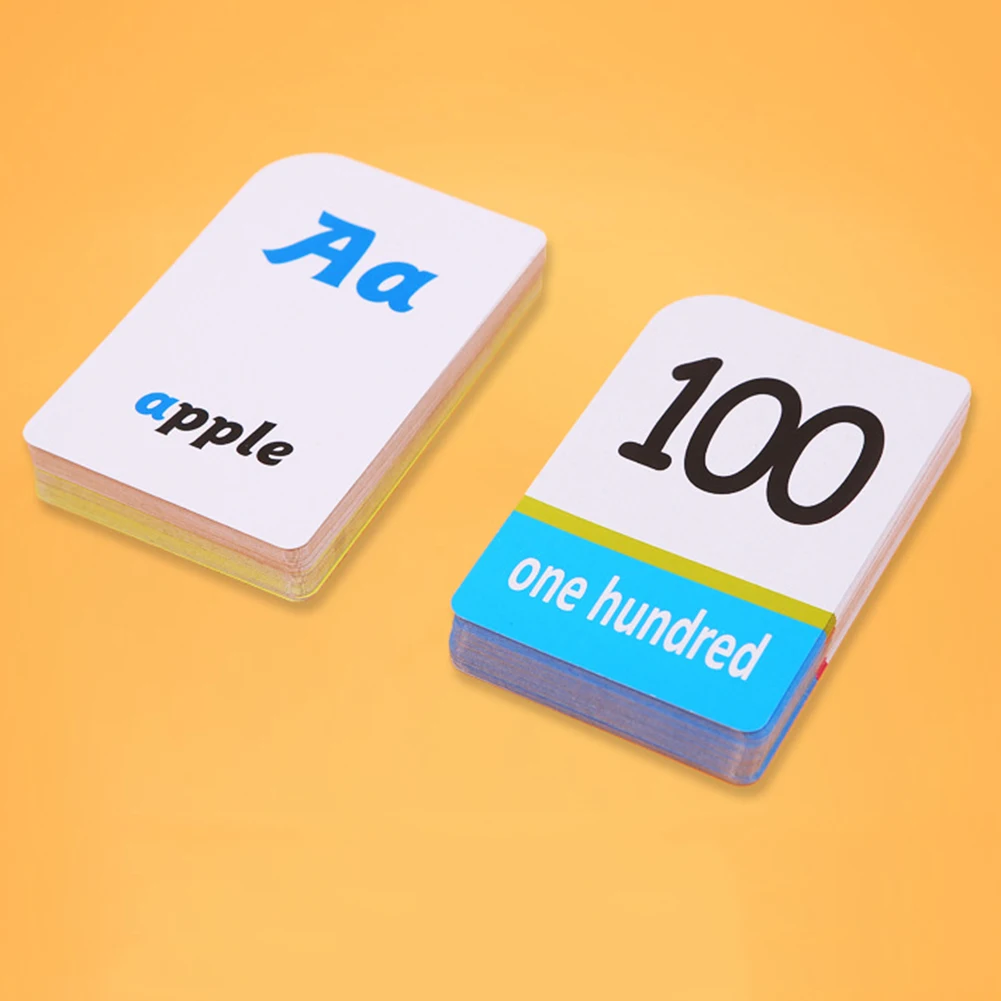 Children English Alphabet Arabic Numbers Learning Flash Paper Card Education Toy |