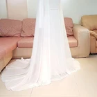 Белая Шаль для невесты, сетчатая шаль, кружевной халат с вышивкой, свадебное банкетное платье, Длинная накидка, свадебное платье, цвет на заказ