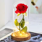 Галактика розы Искусственные цветы Красавица и Чудовище Роза свадебный Декор креативный подарок на день Святого Валентина матери тканевые цветы
