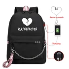 Рюкзак Mochila XXXTentacion, дорожный рюкзак для ноутбука, рюкзак для мужчин и женщин, мужские рюкзаки с Usb зарядкой, школьные сумки для девочек-подростков