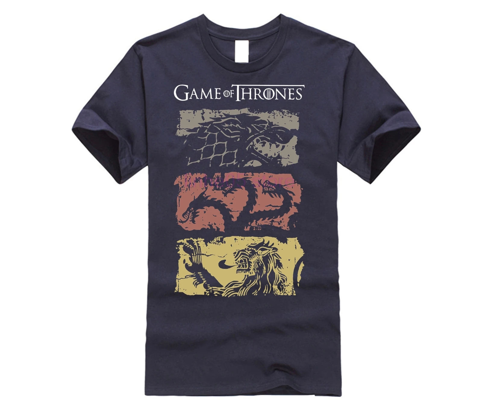 Винтажные мужские футболки Игра престолов футболка из 100% хлопка для сериала Дом