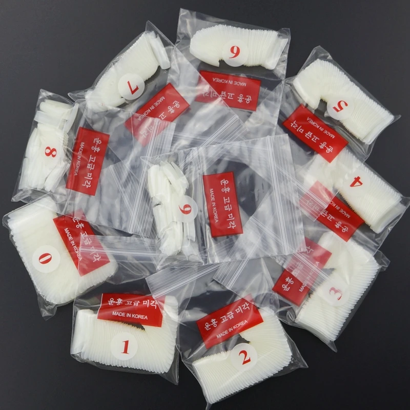 

500pcs SquareClear Korean Nail False Tips False Tips Extension Nails Tip French Half Acrylic Nail Builder Tool Decoration Tips 4