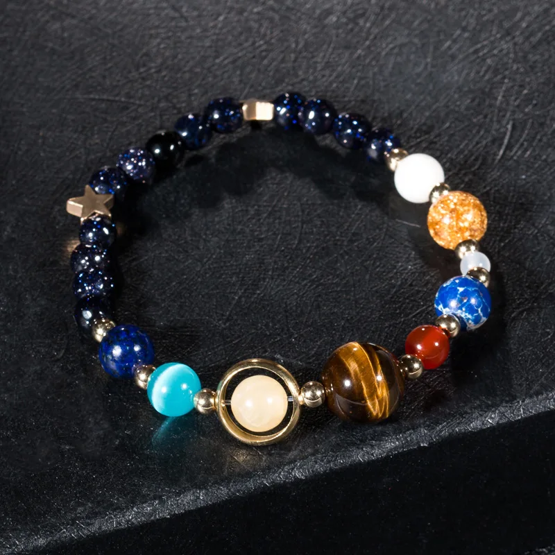 

Beaded Planet Bracelet Couple Crystals Bracelet Beads Bracelets for Girls Women Men Pulseras Magneticas Parej Luxury Jewelry