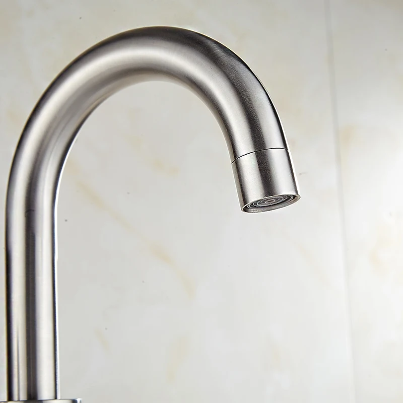 Смеситель для ванной из нержавеющей стали с одной ручкой поворот на 360