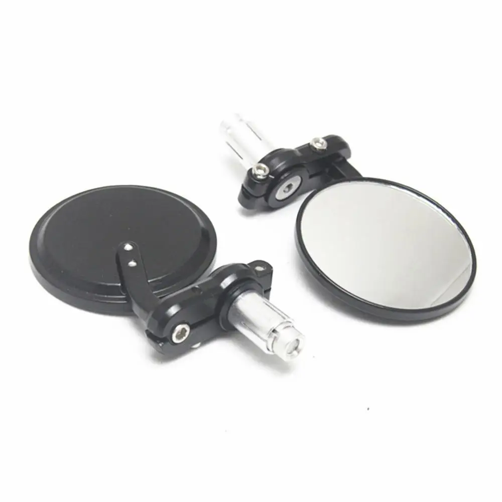 

Universal MOTORCYCLE BLACK 3" ROUND 7/8" HANDLE BAR END MIRRORS CAFE RACER BOBBER CLUBMAN For Honda Suzuki KTM Yamaha kawasaki