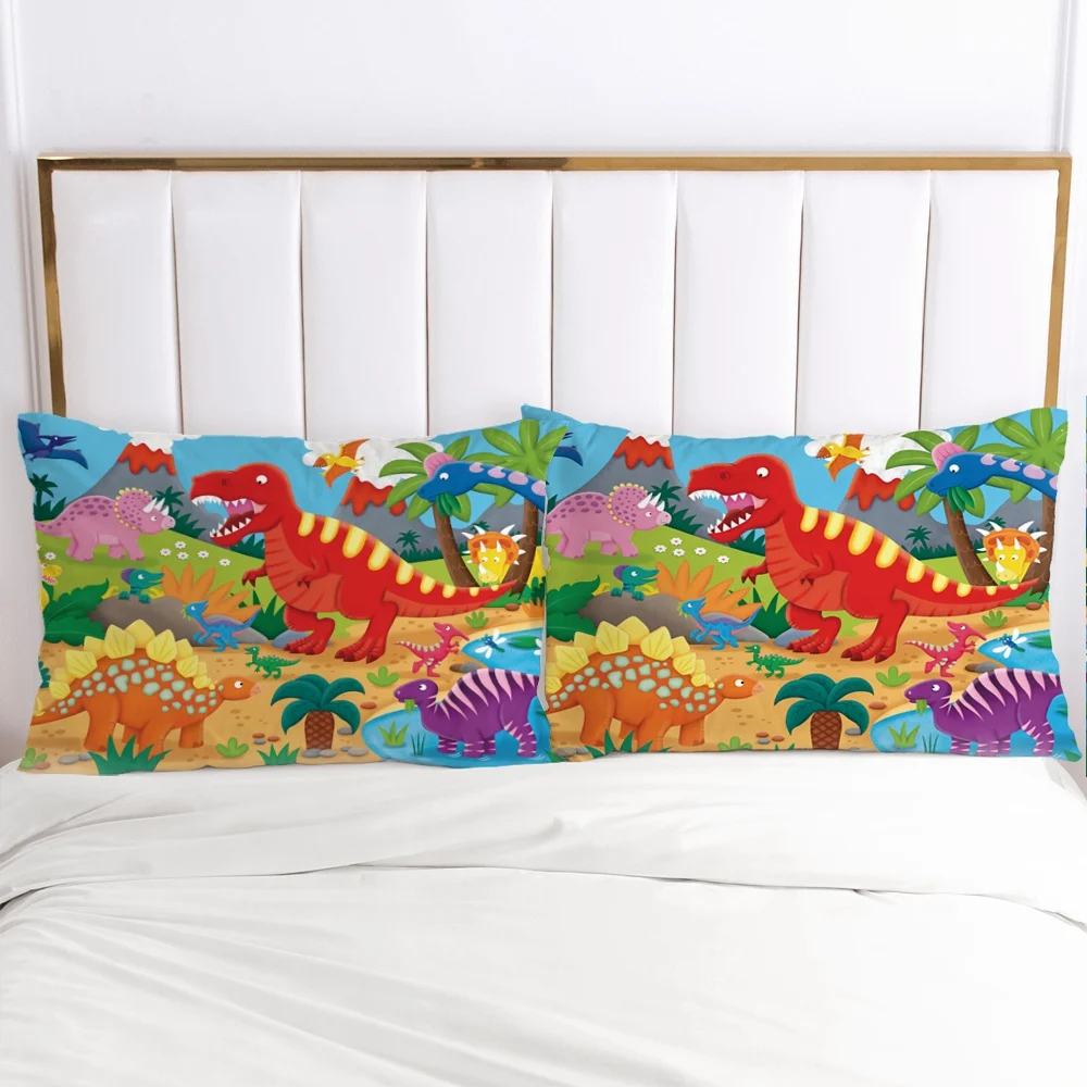 

1pc Cartoon Children's Pillow cover Pillow case Bedding Pillowcase Pillowcovers decorative 3D Print for kids baby dinosaur