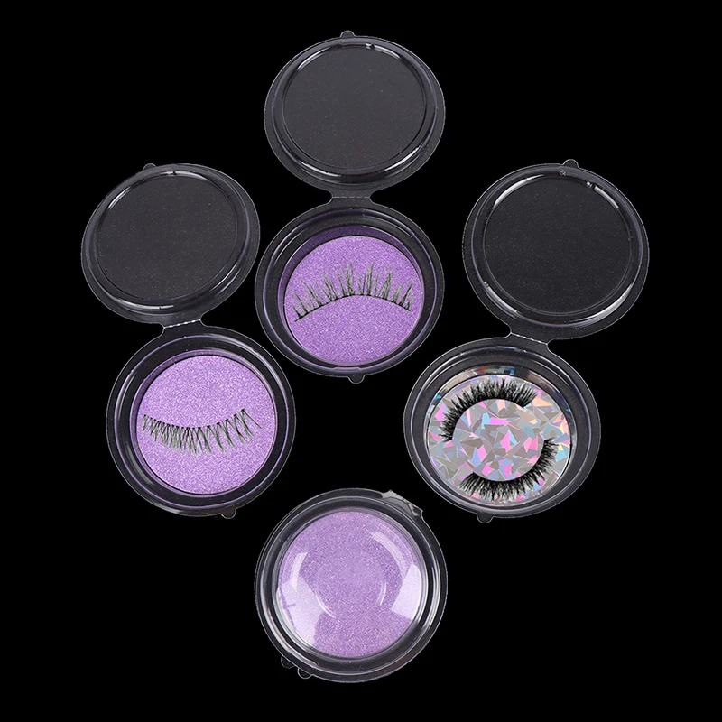 10 шт./компл. коробка для упаковки ресниц пустая круглая пластиковая Прозрачная