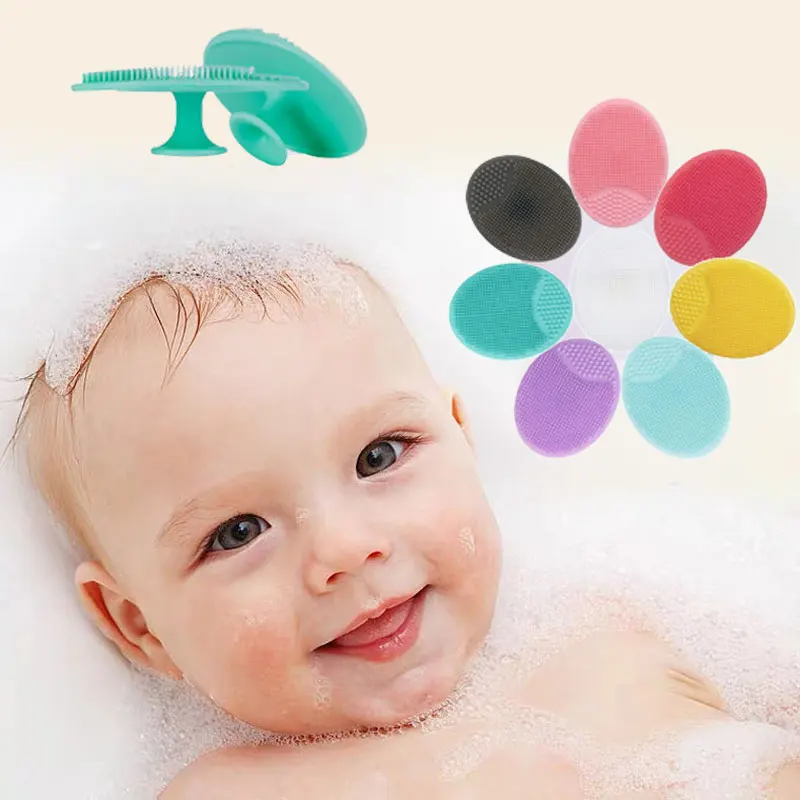 Силиконовая маленькая щётка для умывания лица детский шампунь щетка массажа