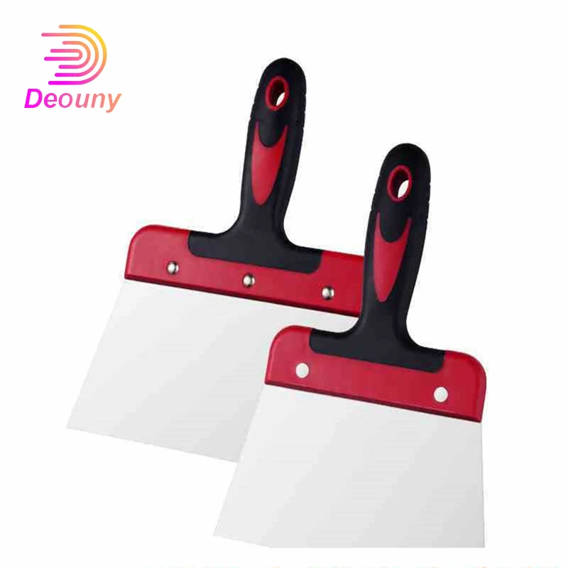 

DEOUNY Kitchen Coating Spatula For Chocolate Scraper Stainless Steel Dough Scraper Baking Chocolate Pastry Tools Kitchen Supply