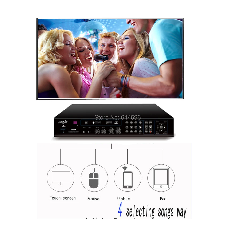 Караоке Jukebox с жестким диском 6 ТБ профессиональный домашний караоке HDMI 4k Wi Fi