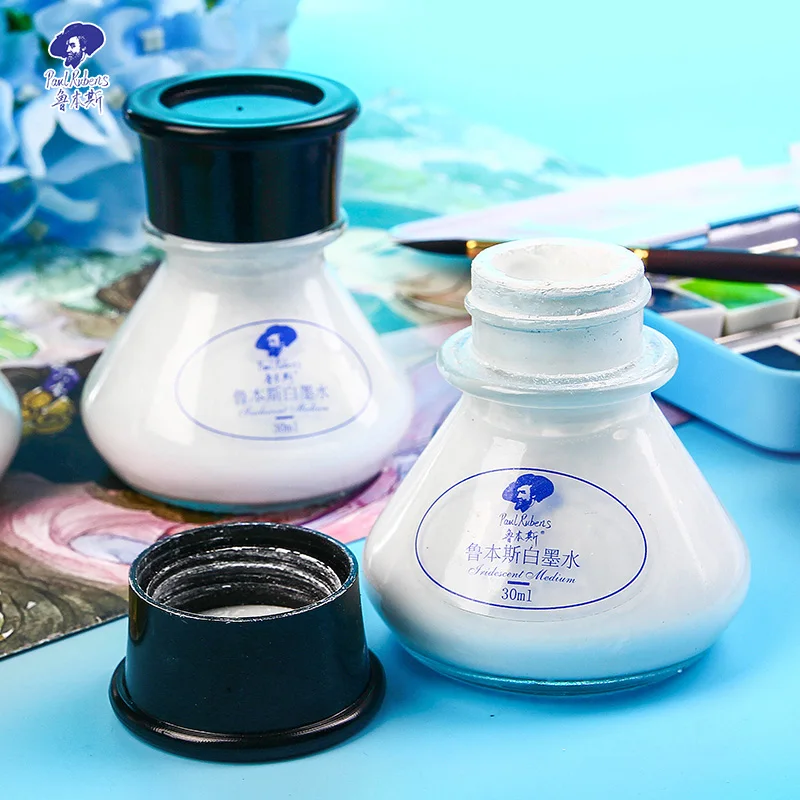 Акварельная краска Paul Rubens с белыми чернилами 30 мл профессиональная непрозрачная