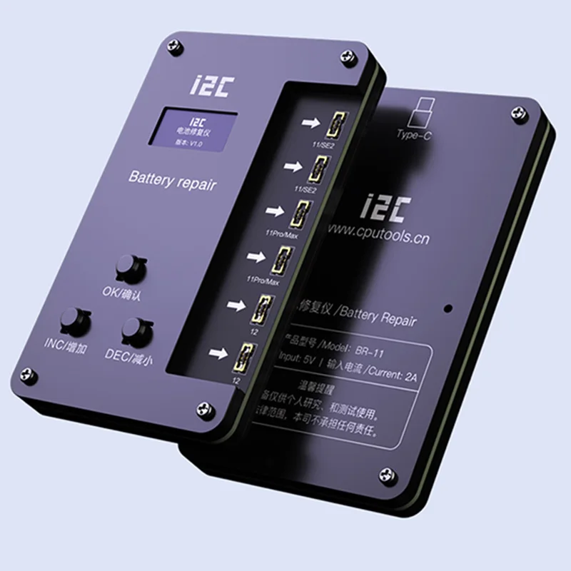 

Программатор для ремонта аккумуляторов IPhone 11-12 PRO MAX, BR-11