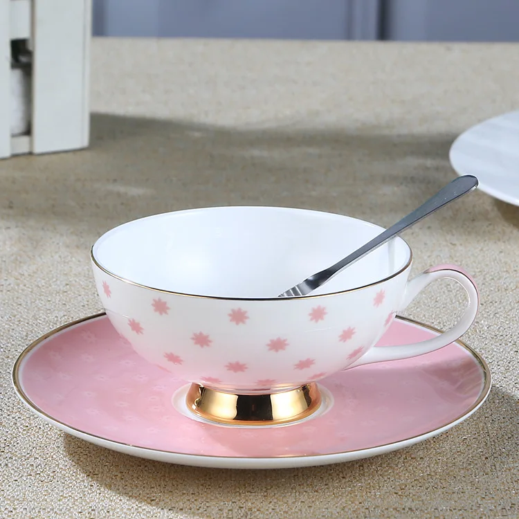 Японская керамическая кофейная чашка и блюдце простая из фарфора современный