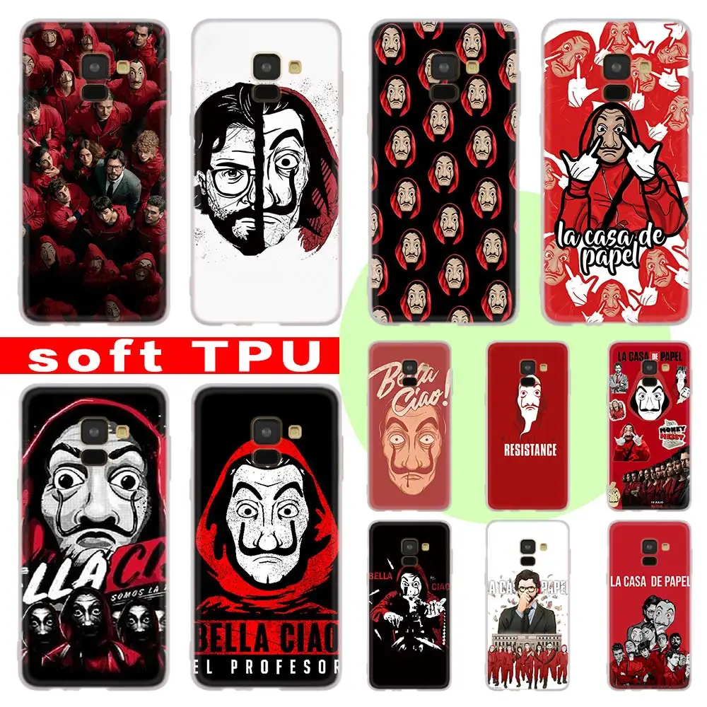 

De Papel Soft Silicone Case For Samsung A52 A32 A12 A72 A42 A21S 5G A3 A5 A6 A7 2018 Cover