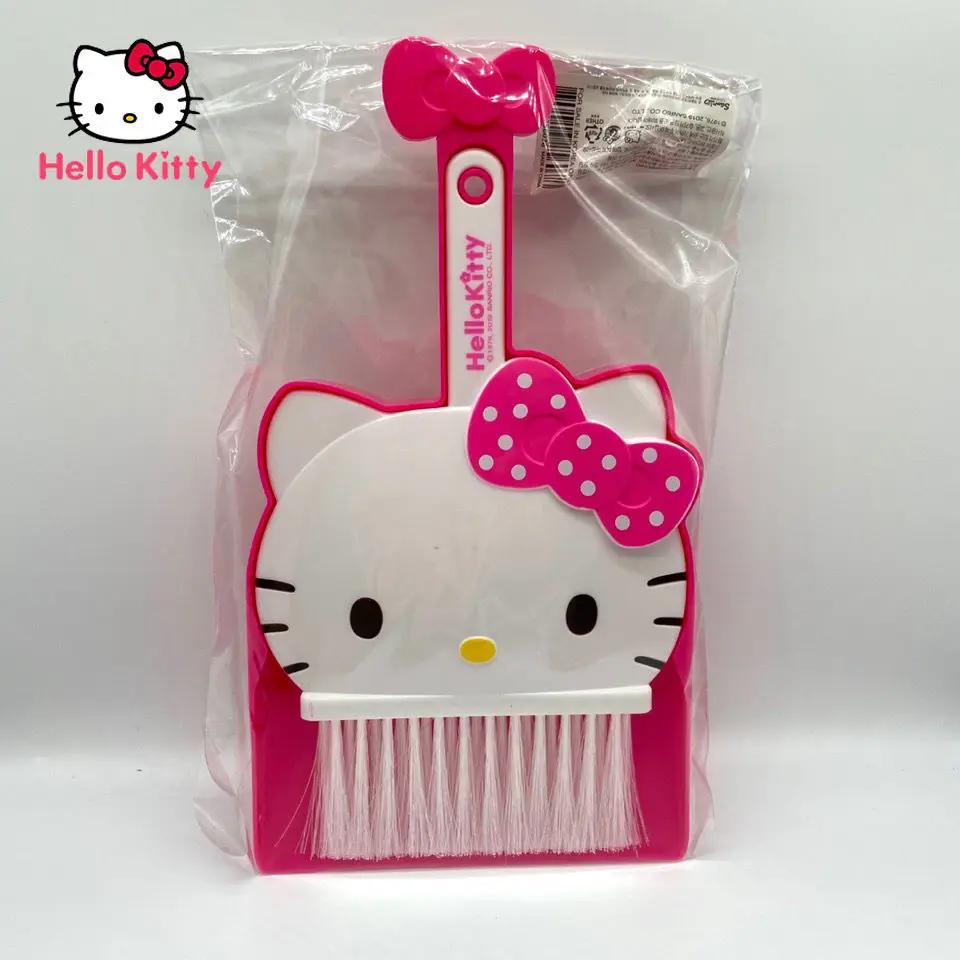 

Hello Kitty Desktop Cleaning Set Small Broom and Dustpan Set Student Desktop Sweeping Brush