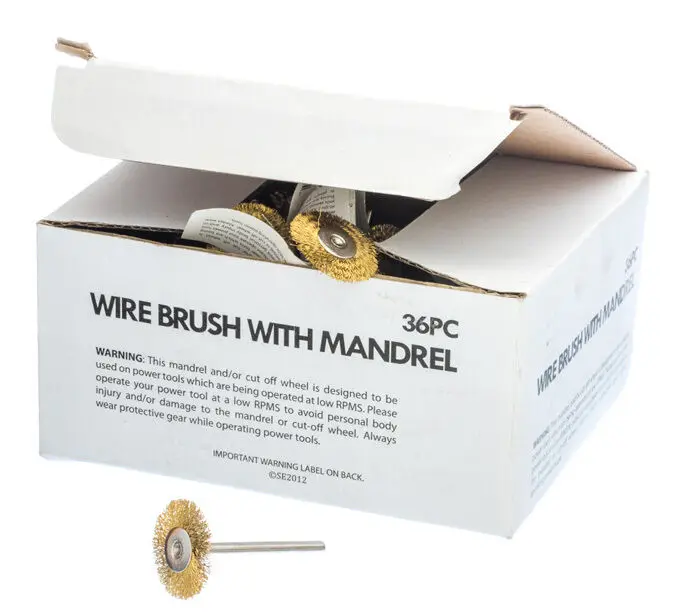 

36pc 7/8" Brass Wire Wheel Brushes Grinder Polishing Grinding Rotary Tool