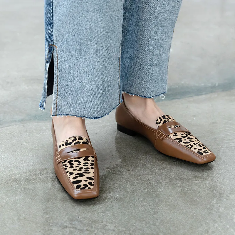 Женские туфли лодочки из воловьей кожи FEDONAS черные повседневные рабочие без