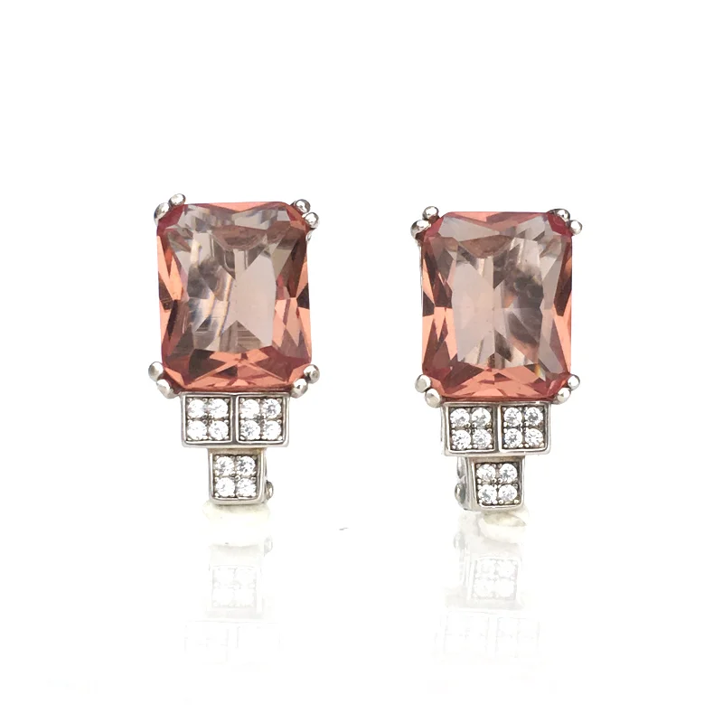 Серьги FFGems с зултанитом женские Изящные Ювелирные украшения из серебра 925 пробы