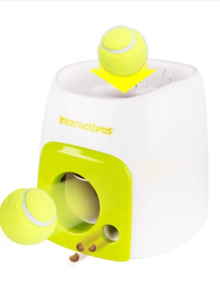 Máquina de compensación de comida de tenis para perros, lanzador de bolas...