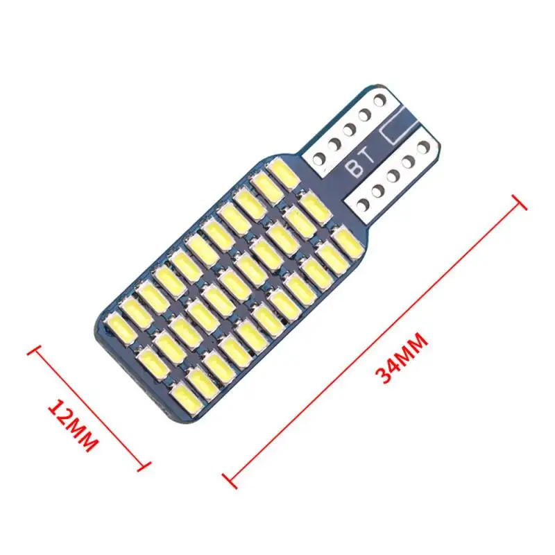 

10pcs T10 W5W Led Error Free Super Bright LED Car Parking Lights With 33pcs 3014 SMD For Cars Tail Lights Dome Lamp Light 6000K