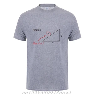 Find Variable X T-Shirt Funny Birthday Gift Men Math Teacher Guys Guys Tshirt Casual Cotton Short Sleeve Mathematical T Shirt