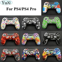 yuxi 1pcs anti slip silicone cover skin case for sony for ps4 pro slim controller