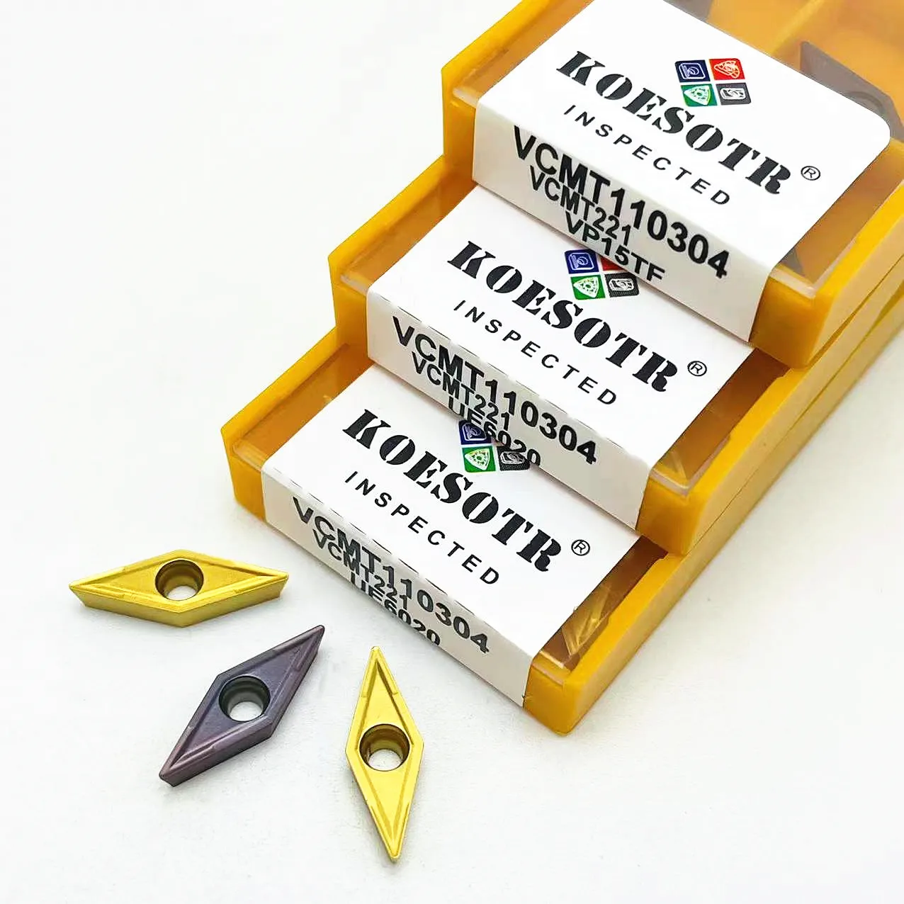 10 шт. VCMT110304 VP15TF UE6020 US735 Универсальный карбидный лезвие из нержавеющей стали VCMT 110304